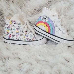 Converse Toddler Shoes Unicorn Converse Size 4 Used Once🦄💫✨️